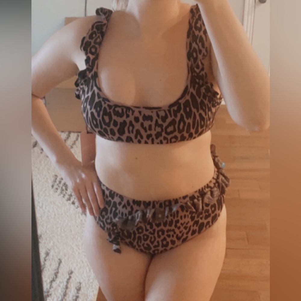 Leopard print bikini